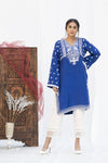 Cobalt Blue Embroidered Shirt and Trouser  